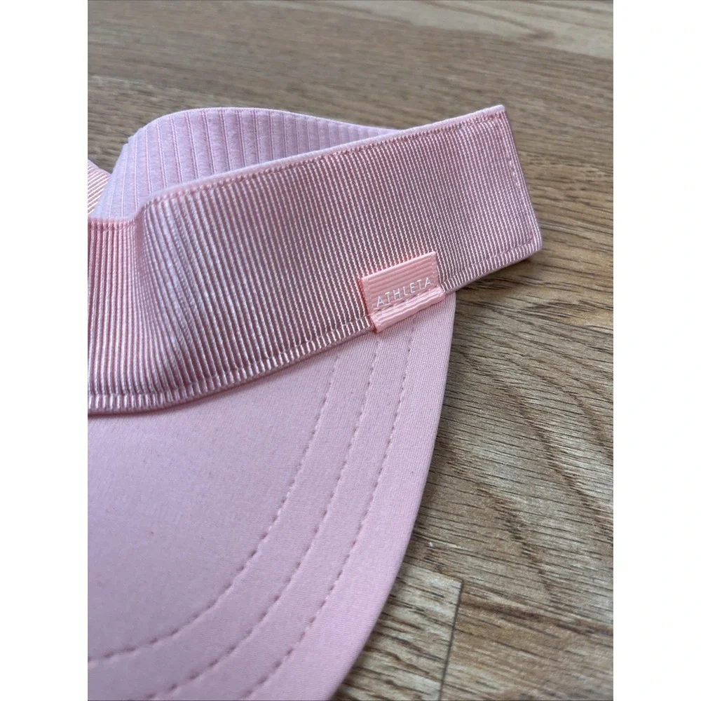 Athleta Ribbed Visor‎ Hat, Peach, Women's One Size, NEW